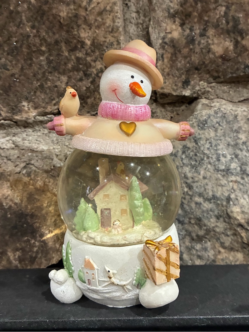 Christmas Snowman Poly Resin Water Globe Snow Globe Decoration